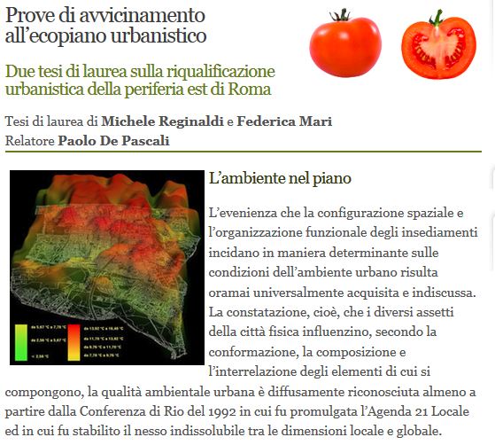 Riqualificazione Urbanistica Roma Est